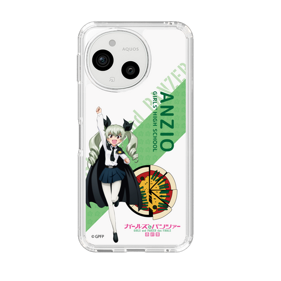 スリムプロテクションケース［ ガールズ＆パンツァー - アンチョビ - 丸フォント ］