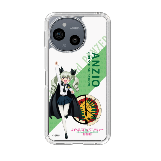 スリムプロテクションケース［ ガールズ＆パンツァー - アンチョビ - 丸フォント ］