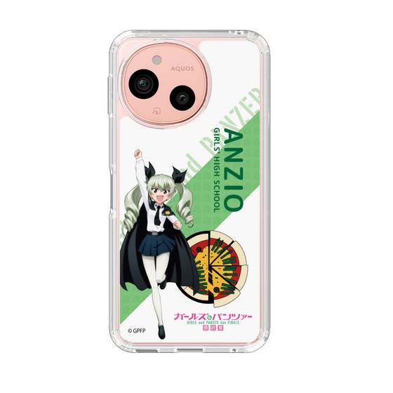 スリムプロテクションケース［ ガールズ＆パンツァー - アンチョビ - 丸フォント ］