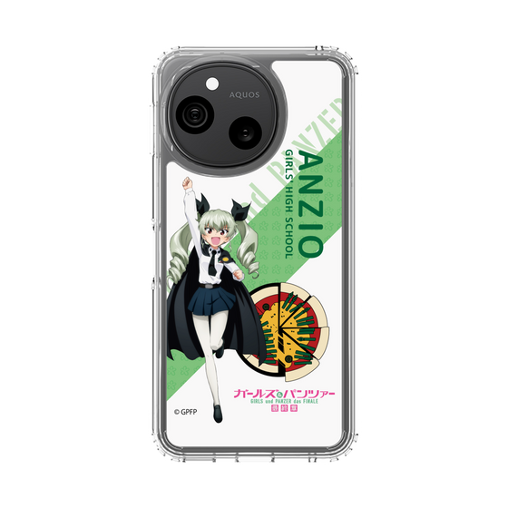 スリムプロテクションケース［ ガールズ＆パンツァー - アンチョビ - 丸フォント ］