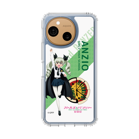 スリムプロテクションケース［ ガールズ＆パンツァー - アンチョビ - 丸フォント ］