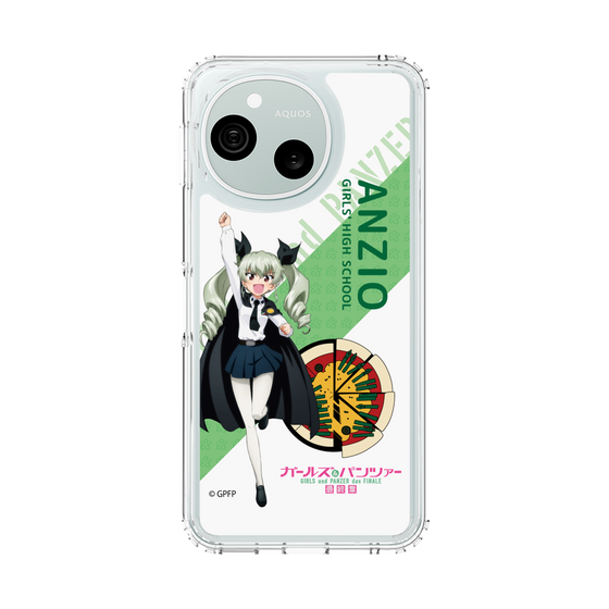 スリムプロテクションケース［ ガールズ＆パンツァー - アンチョビ - 丸フォント ］