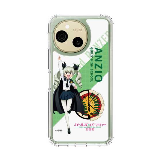 スリムプロテクションケース［ ガールズ＆パンツァー - アンチョビ - 丸フォント ］