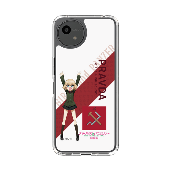 スリムプロテクションケース［ ガールズ＆パンツァー - カチューシャ - 丸フォント ］