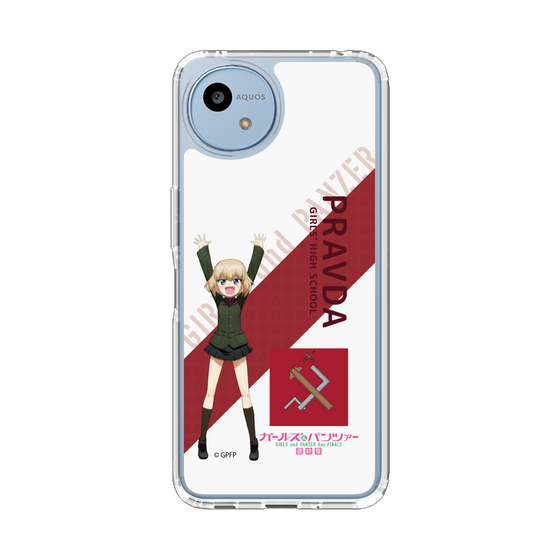 スリムプロテクションケース［ ガールズ＆パンツァー - カチューシャ - 丸フォント ］