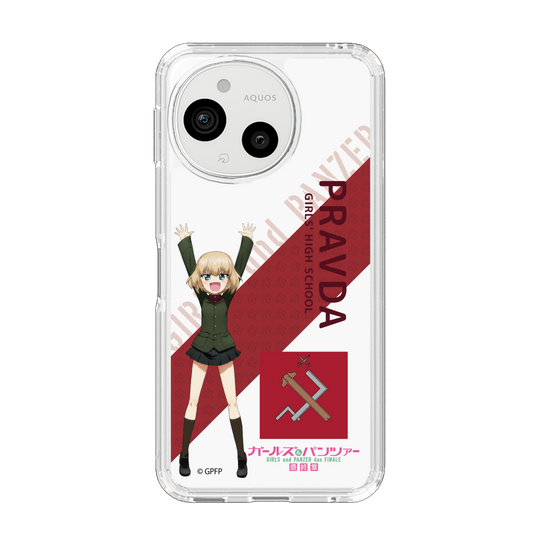 スリムプロテクションケース［ ガールズ＆パンツァー - カチューシャ - 丸フォント ］