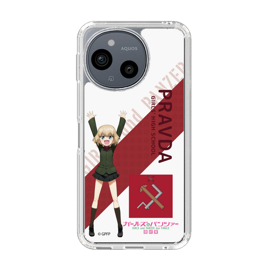 スリムプロテクションケース［ ガールズ＆パンツァー - カチューシャ - 丸フォント ］