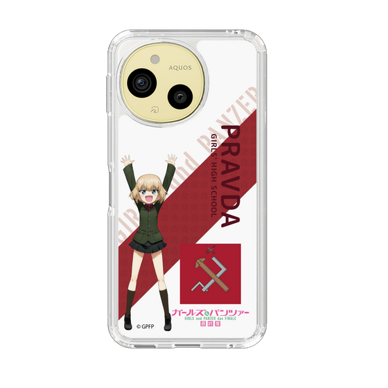 スリムプロテクションケース［ ガールズ＆パンツァー - カチューシャ - 丸フォント ］