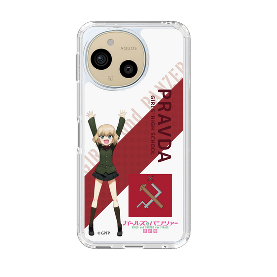 スリムプロテクションケース［ ガールズ＆パンツァー - カチューシャ - 丸フォント ］