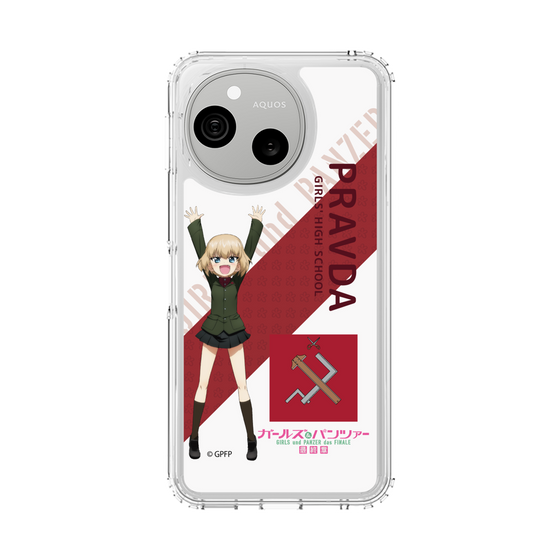 スリムプロテクションケース［ ガールズ＆パンツァー - カチューシャ - 丸フォント ］