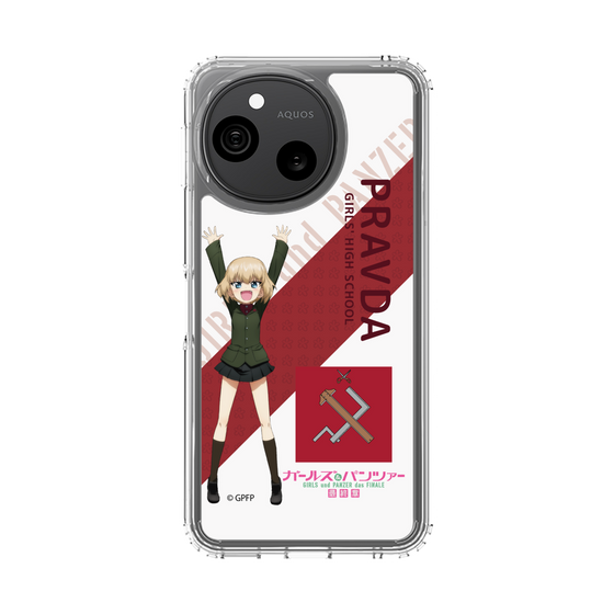 スリムプロテクションケース［ ガールズ＆パンツァー - カチューシャ - 丸フォント ］