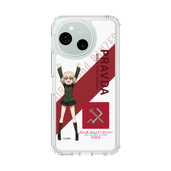 スリムプロテクションケース［ ガールズ＆パンツァー - カチューシャ - 丸フォント ］