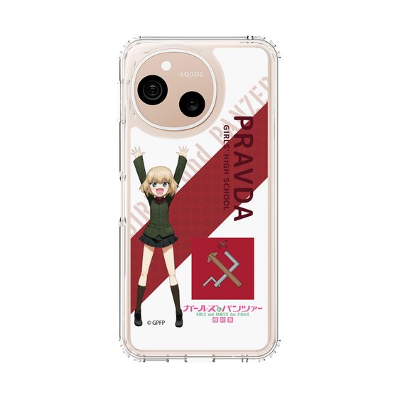 スリムプロテクションケース［ ガールズ＆パンツァー - カチューシャ - 丸フォント ］