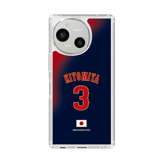 スリムプロテクションケース［ 侍ジャパン - ビジター #3 KIYOMIYA ］