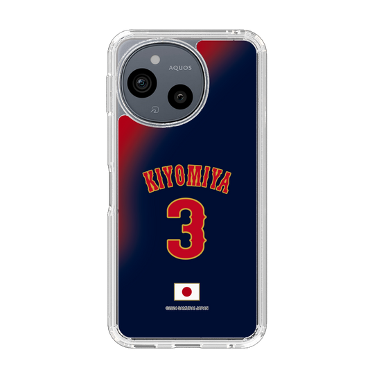 スリムプロテクションケース［ 侍ジャパン - ビジター #3 KIYOMIYA ］