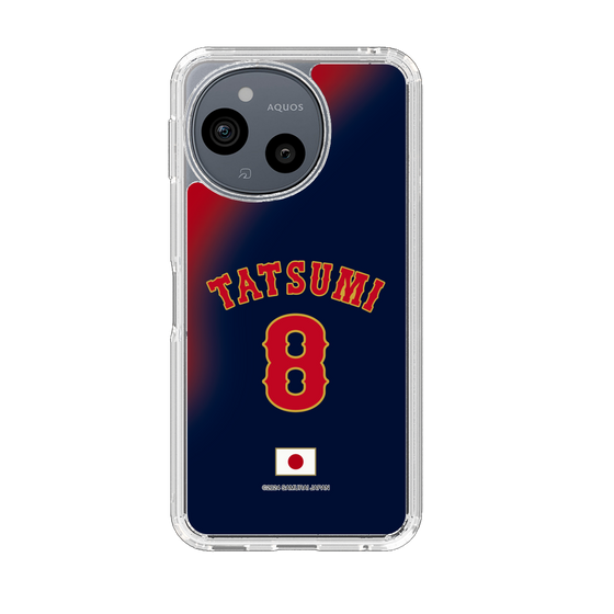 スリムプロテクションケース［ 侍ジャパン - ビジター #8 TATSUMI ］