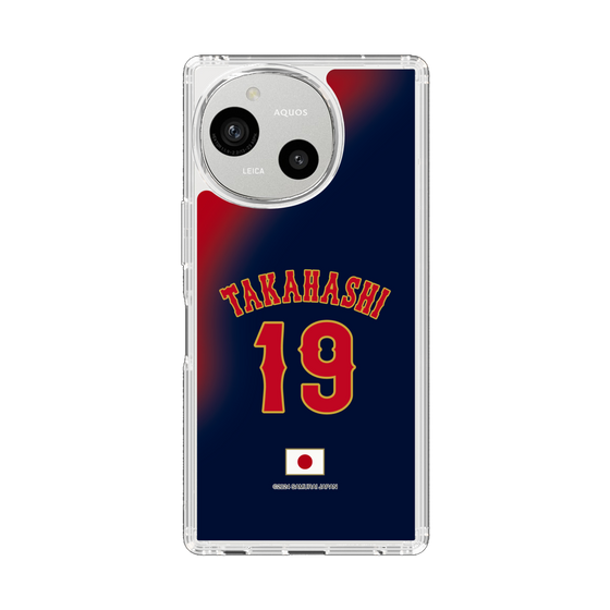 スリムプロテクションケース［ 侍ジャパン - ビジター #19 TAKAHASHI ］