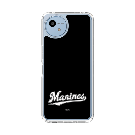 スリムプロテクションケース［ 千葉ロッテマリーンズ - ワードロゴ - ブラック ］