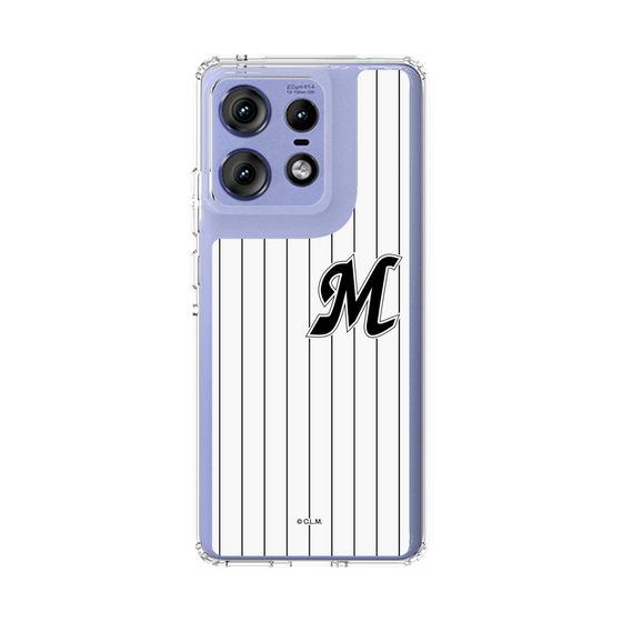 スリムプロテクションケース［ 千葉ロッテマリーンズ - イニシャルロゴ - マリーンズストライプ ］