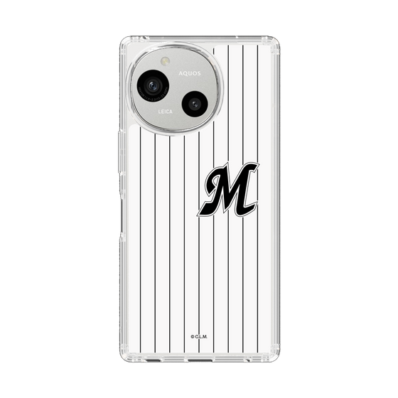 スリムプロテクションケース［ 千葉ロッテマリーンズ - イニシャルロゴ - マリーンズストライプ ］