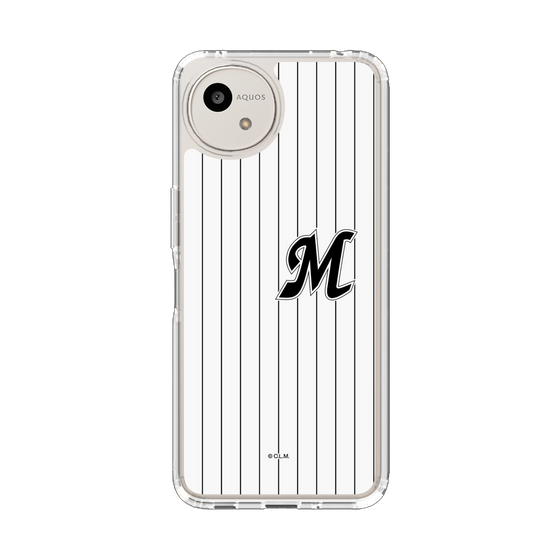 スリムプロテクションケース［ 千葉ロッテマリーンズ - イニシャルロゴ - マリーンズストライプ ］
