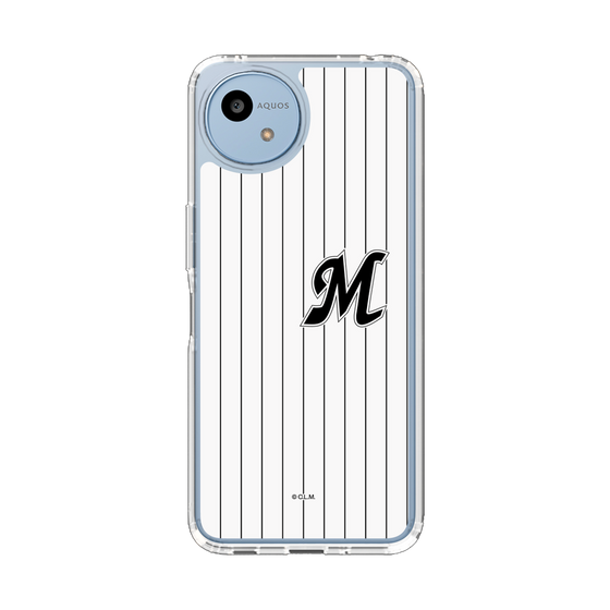 スリムプロテクションケース［ 千葉ロッテマリーンズ - イニシャルロゴ - マリーンズストライプ ］
