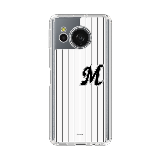 スリムプロテクションケース［ 千葉ロッテマリーンズ - イニシャルロゴ - マリーンズストライプ ］