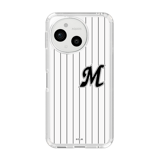 スリムプロテクションケース［ 千葉ロッテマリーンズ - イニシャルロゴ - マリーンズストライプ ］