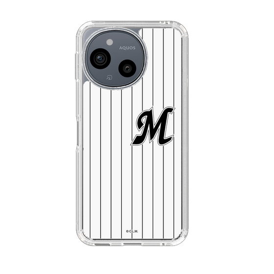 スリムプロテクションケース［ 千葉ロッテマリーンズ - イニシャルロゴ - マリーンズストライプ ］