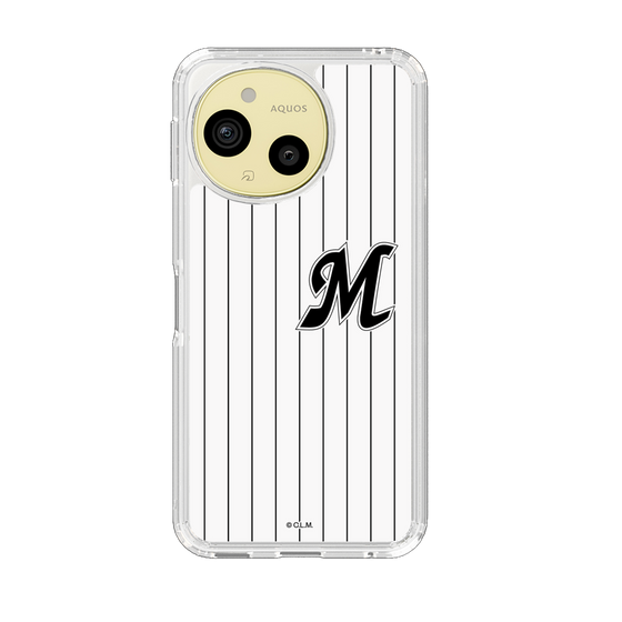 スリムプロテクションケース［ 千葉ロッテマリーンズ - イニシャルロゴ - マリーンズストライプ ］