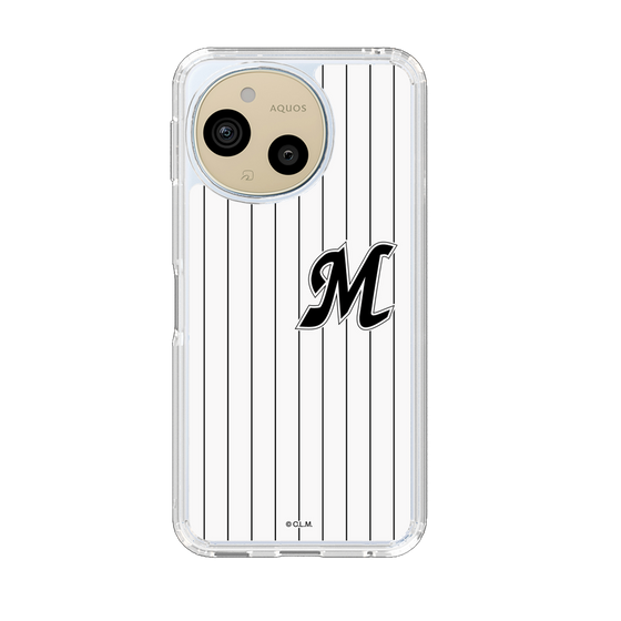 スリムプロテクションケース［ 千葉ロッテマリーンズ - イニシャルロゴ - マリーンズストライプ ］