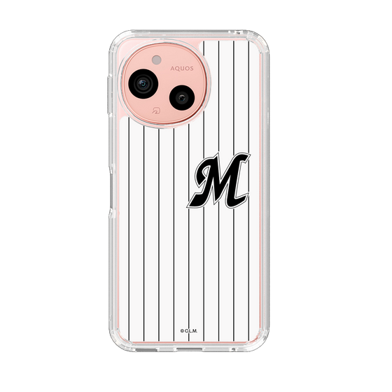 スリムプロテクションケース［ 千葉ロッテマリーンズ - イニシャルロゴ - マリーンズストライプ ］