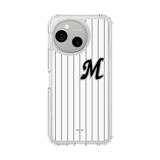 スリムプロテクションケース［ 千葉ロッテマリーンズ - イニシャルロゴ - マリーンズストライプ ］