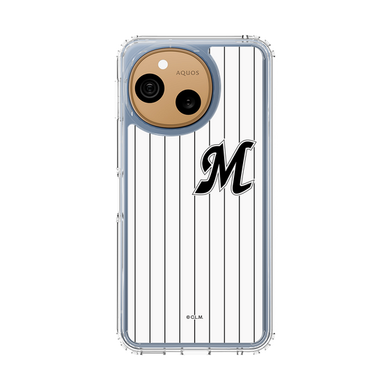 スリムプロテクションケース［ 千葉ロッテマリーンズ - イニシャルロゴ - マリーンズストライプ ］