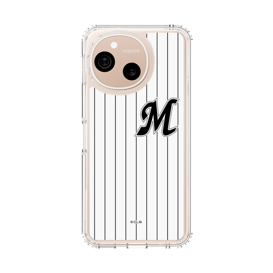 スリムプロテクションケース［ 千葉ロッテマリーンズ - イニシャルロゴ - マリーンズストライプ ］