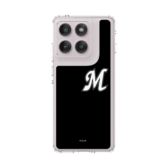 スリムプロテクションケース［ 千葉ロッテマリーンズ - イニシャルロゴ - ブラック ］