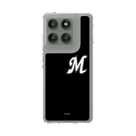 スリムプロテクションケース［ 千葉ロッテマリーンズ - イニシャルロゴ - ブラック ］