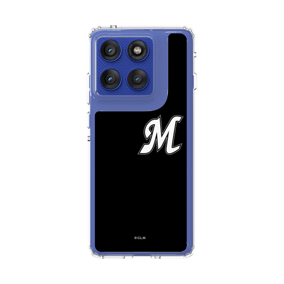 スリムプロテクションケース［ 千葉ロッテマリーンズ - イニシャルロゴ - ブラック ］