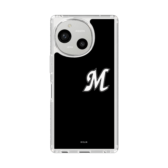 スリムプロテクションケース［ 千葉ロッテマリーンズ - イニシャルロゴ - ブラック ］