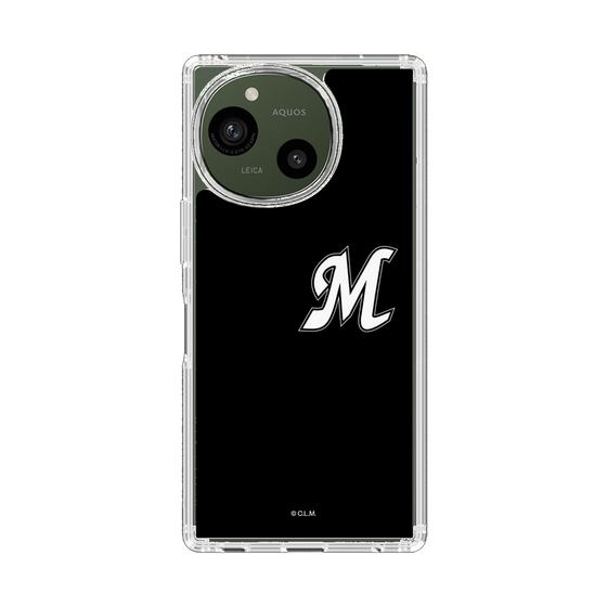 スリムプロテクションケース［ 千葉ロッテマリーンズ - イニシャルロゴ - ブラック ］