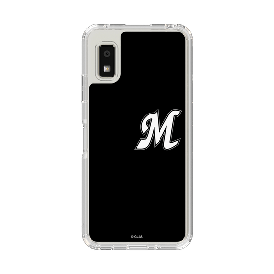 スリムプロテクションケース［ 千葉ロッテマリーンズ - イニシャルロゴ - ブラック ］