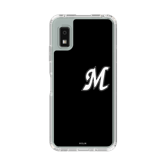 スリムプロテクションケース［ 千葉ロッテマリーンズ - イニシャルロゴ - ブラック ］