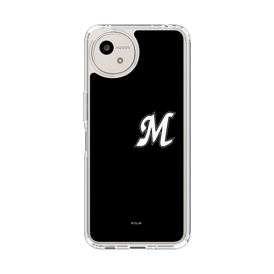 スリムプロテクションケース［ 千葉ロッテマリーンズ - イニシャルロゴ - ブラック ］