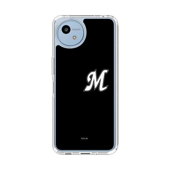 スリムプロテクションケース［ 千葉ロッテマリーンズ - イニシャルロゴ - ブラック ］