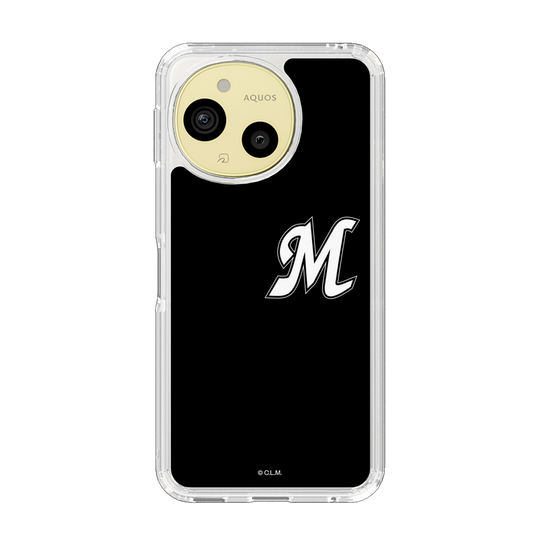 スリムプロテクションケース［ 千葉ロッテマリーンズ - イニシャルロゴ - ブラック ］