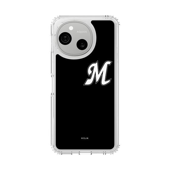 スリムプロテクションケース［ 千葉ロッテマリーンズ - イニシャルロゴ - ブラック ］