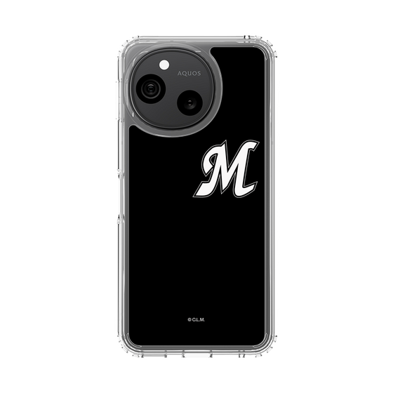 スリムプロテクションケース［ 千葉ロッテマリーンズ - イニシャルロゴ - ブラック ］