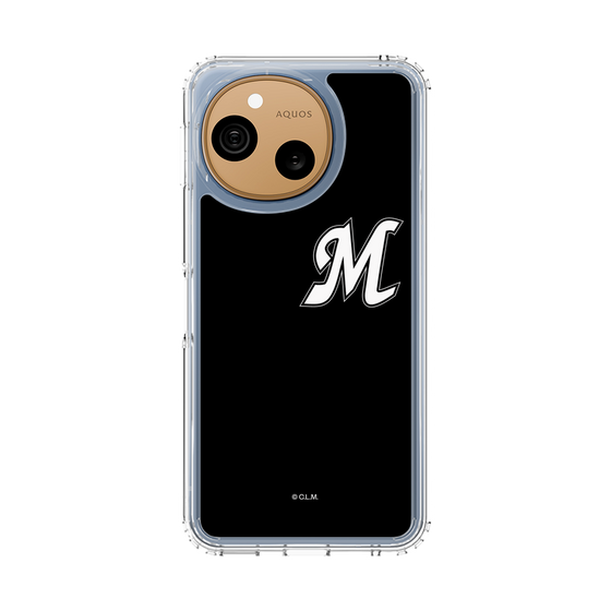 スリムプロテクションケース［ 千葉ロッテマリーンズ - イニシャルロゴ - ブラック ］