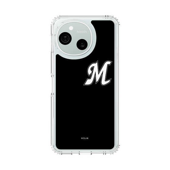 スリムプロテクションケース［ 千葉ロッテマリーンズ - イニシャルロゴ - ブラック ］