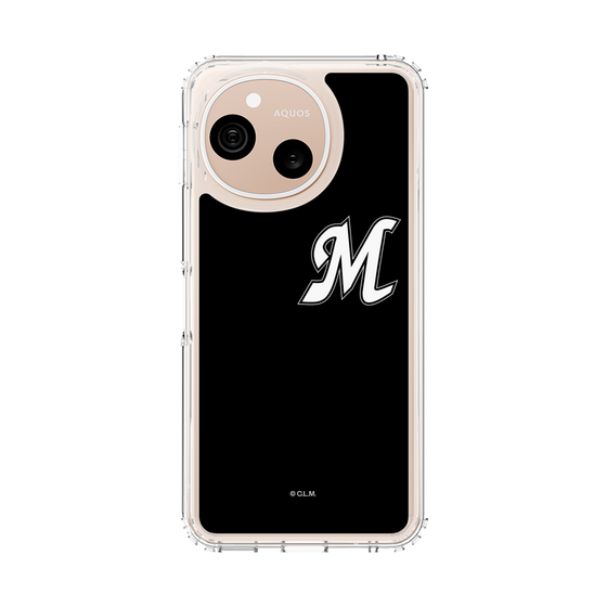 スリムプロテクションケース［ 千葉ロッテマリーンズ - イニシャルロゴ - ブラック ］